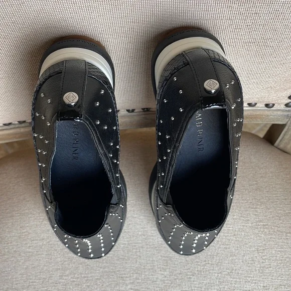 NWOT DONALD PLINER LIZZEE COMFY SLIP ON STUDDED PLATFORM LEATHER SHOES SIZE 8M - Picture 13 of 17